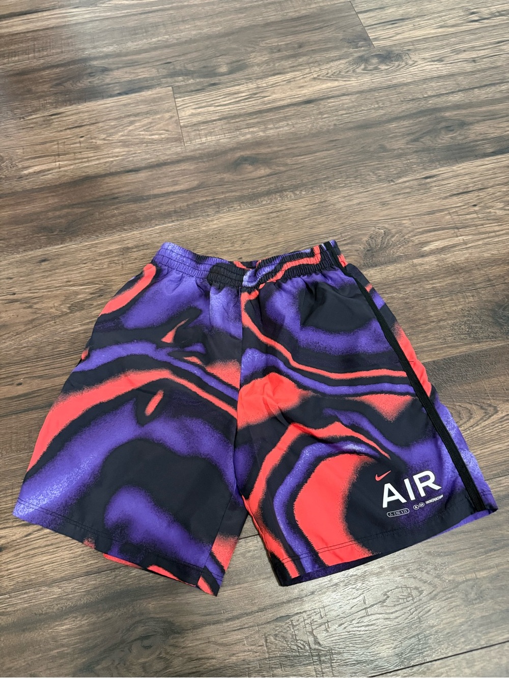 Nike Air Purple & Red Graphic Athletic Shorts